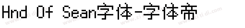 Hnd Of Sean字体字体转换